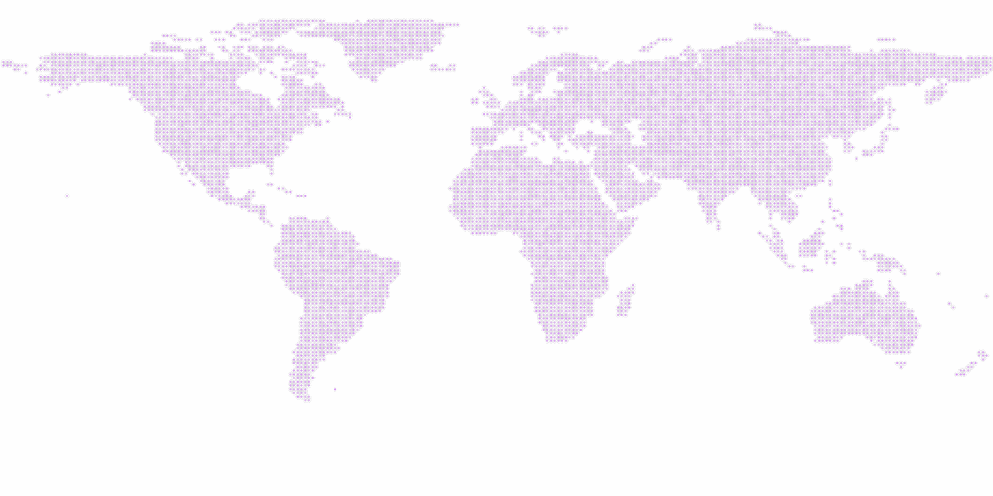 Dotted map of the world